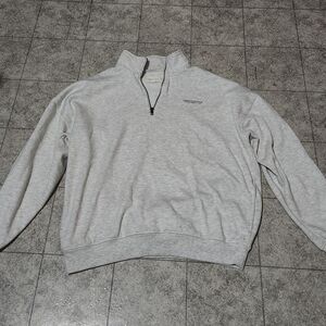 Aeropostale Gray Quarter-Zip Men's Sweater And Gray Pull Over